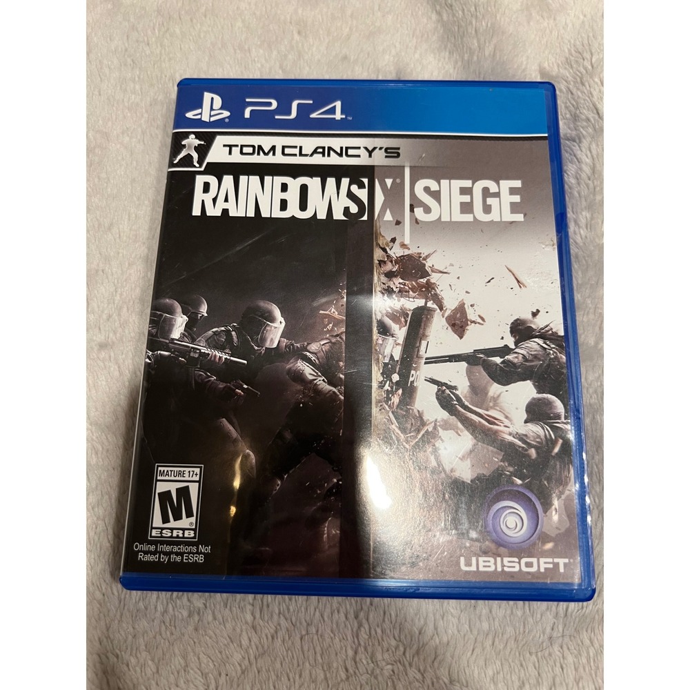 Ubisoft Tom Clancy's Rainbow Six Siege PS4 Tactical Shooter Game Blue Case